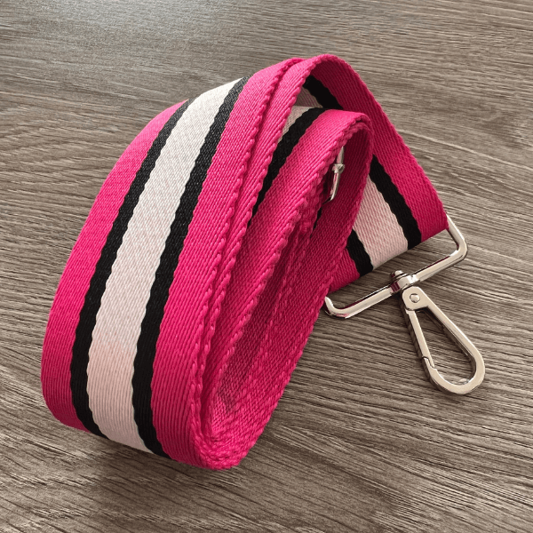 Sassy Bag Strap with Silver Clip
