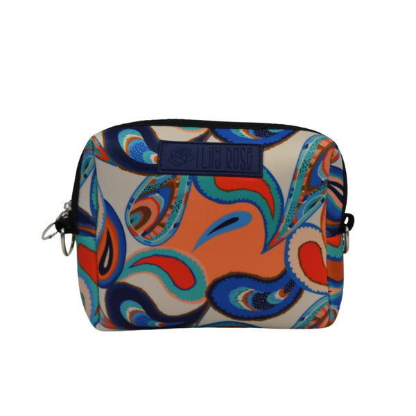 Color_Orange and Navy Paisley Flourish