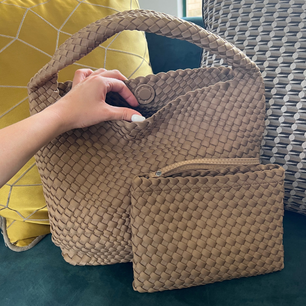 Sand Safari Stylin' Woven Neoprene Handbag and Purse